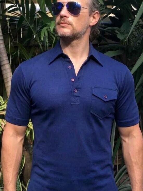 Val St.Linne Other - Vtg Super Hipster Polo Cotton + Polyester in L